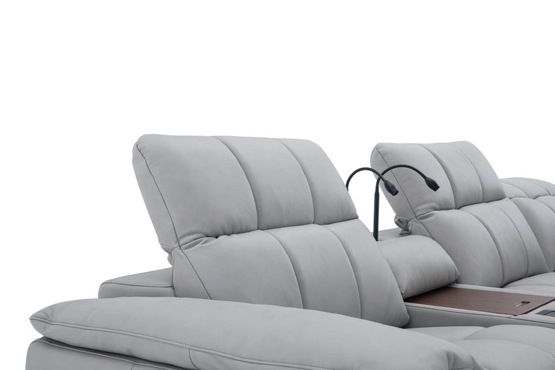 Beaumont Power Recliner 8301 in Light Grey | J&M Furniture