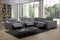 Picasso Motion Fabric Sectional in Dark Grey | J&M Furniture