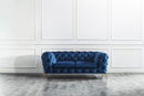 Glamour Blue Sofa Collection | J&M Furniture