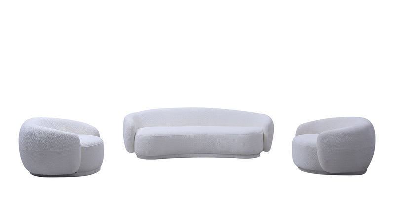 Lounge Fabric Chair in Off White | J&M Furniture