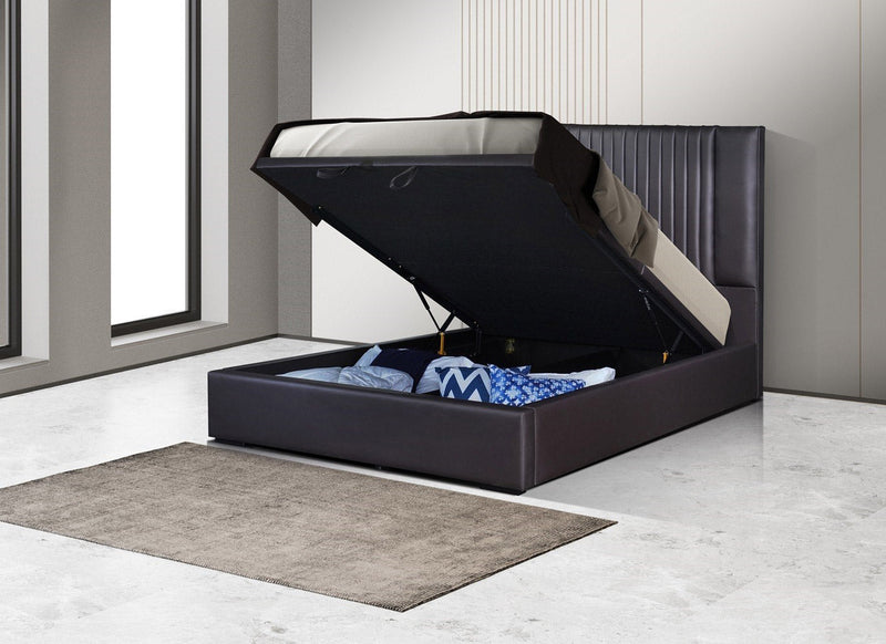 Nara Storage Bed in Dark Brown | J&M Furniture