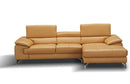 A973b Premium Leather Mini Sectional in Caramel | J&M Furniture