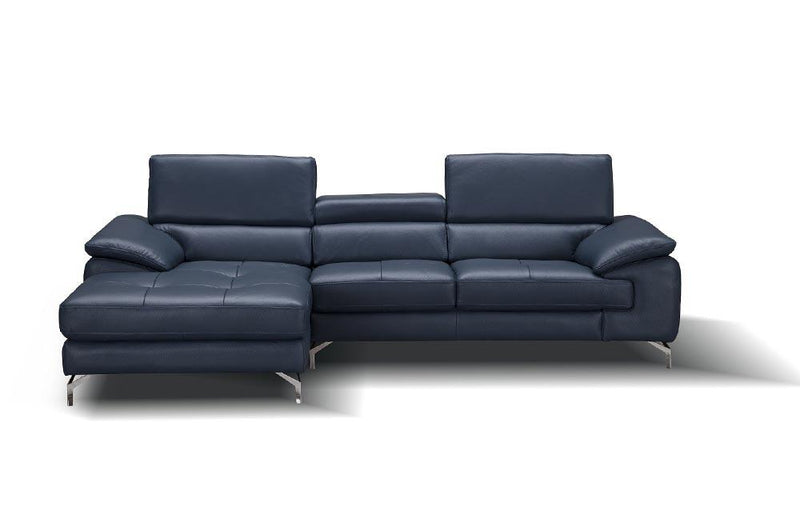 A973b Premium Leather Mini Sectional in Freesia | J&M Furniture