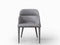 Baxter Nubuck Leather Arm Chair in Grey (pair) | J&M Furniture