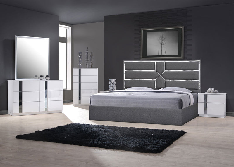 Da Vinci Bed in Charcoal