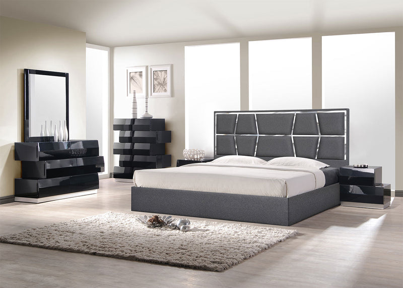 Degas Bed in Charcoal | J&M Furniture