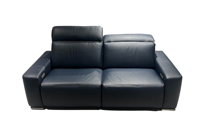 i790 Reclining Leather Sofa in Blue | Incanto