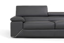 Incanto Italian Attitude Couches & Sofa i788 U-Shaped Sectional Sofa in Slate Grey | Incanto