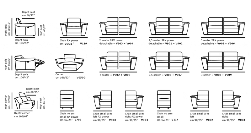 Incanto Italian Attitude Sofa Incanto I824 Sofa Collection