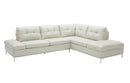 Leonardo Storage Sectional in Silver Grey | J&M Furniture