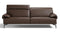 Max Divani Couches & Sofa Norma Leather Sofa Collection in Walnut | Max Divani