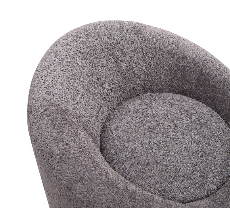 Moon Fabric Chair in Dark Grey | J&M Furniture