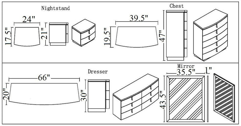 New York Modern Bed | J&M Furniture