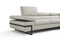 Rimini Italian Leather Sectional in Light Grey (i867)