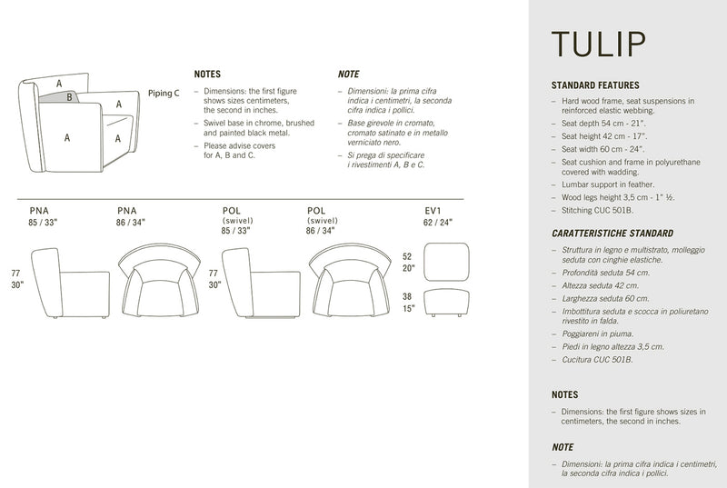 Tulip Leather Armchair | Gamma