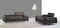 A973 Italian Leather Sofa Collection in Slate Grey | J&M Furniture