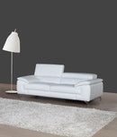 A973 Italian Leather Sofa Collection in White | J&M Furniture