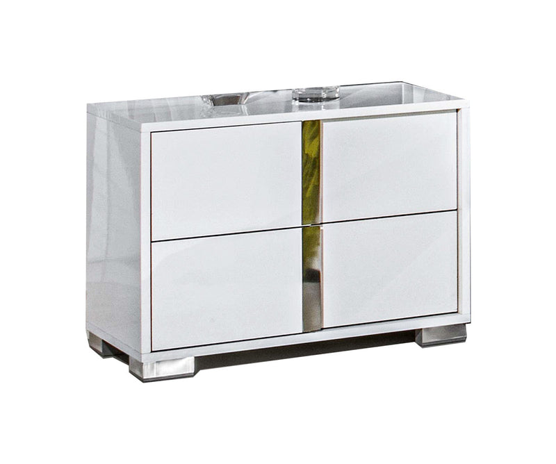 Alice Gloss White Nightstand