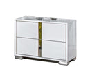 Alice Gloss White Nightstand