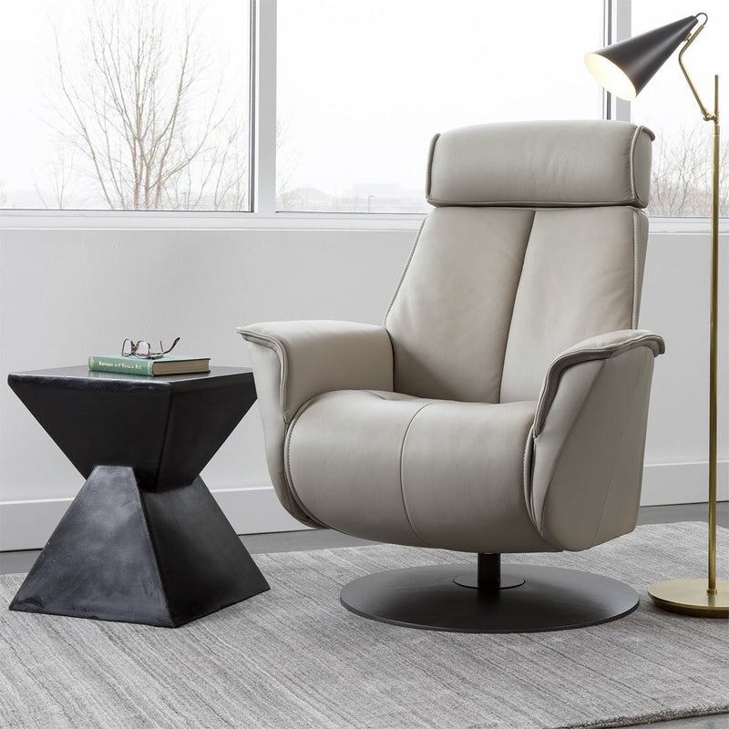 Bo Modern Recliner in Cement | Fjords