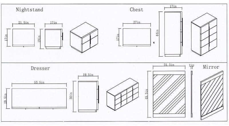 Canal Furniture Oslo Bedroom Set