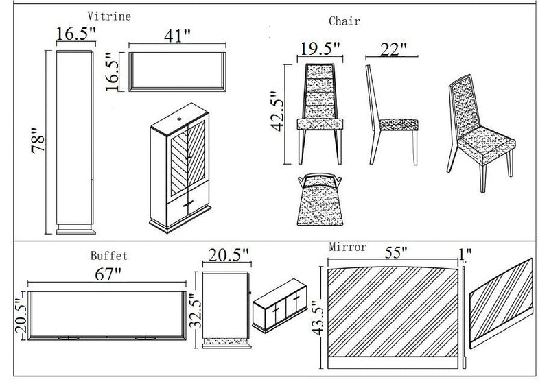 Chiara Dining Chair | J&M Furniture