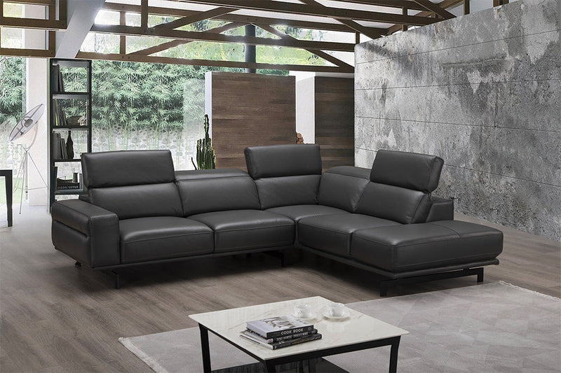 Davenport Modern Sectional in Slate Grey | J&M Furniture