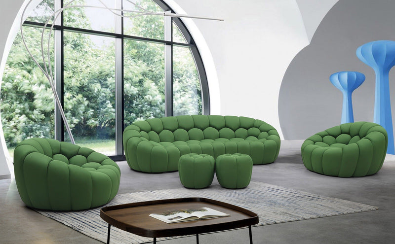 Fantasy Fabric Sofa in Green