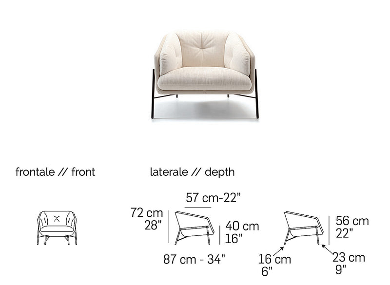 Fashion Armchair | Nicoline Italia