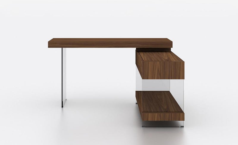 J and M Furniture Desk Elm Modern Desk