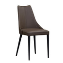 J and M Furniture Dining Chair Milano Leather Dining Chair in Chocolate (Pair)