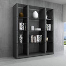 J and M Furniture Wall Unit Cloud Wall Unit in Grey High Gloss