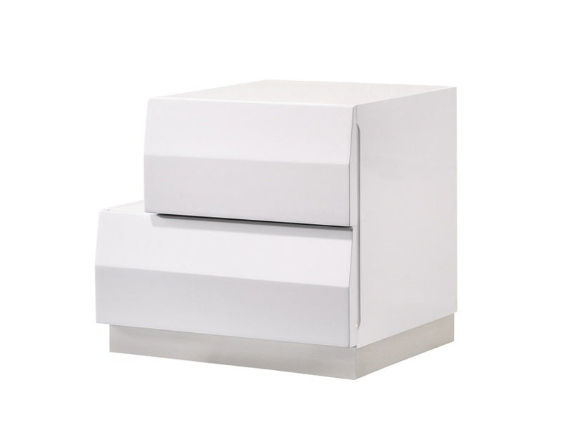 Milan Nightstand in White