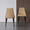 Milano Leather Dining Chair in Tan (Pair)