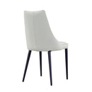 Milano Leather Dining Chair in White