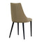 Milano Leather Dining Chair in Tan (Pair)