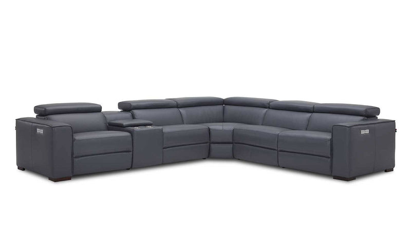 Picasso Motion Sectional in Blue Grey | J&M Furniture