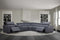 Picasso Motion Sectional in Blue Grey | J&M Furniture