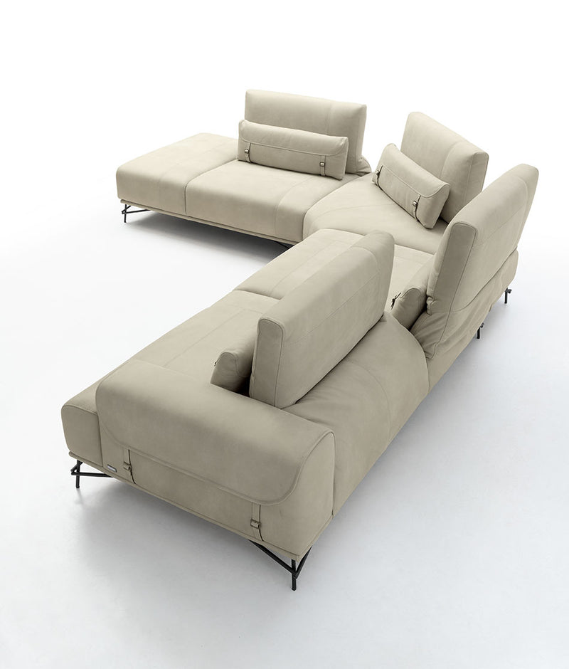 Sirio Leather Sectional | Nicoline Italia