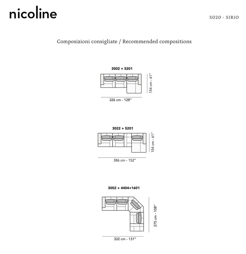 Egeo Leather Sectional | Nicoline Italia